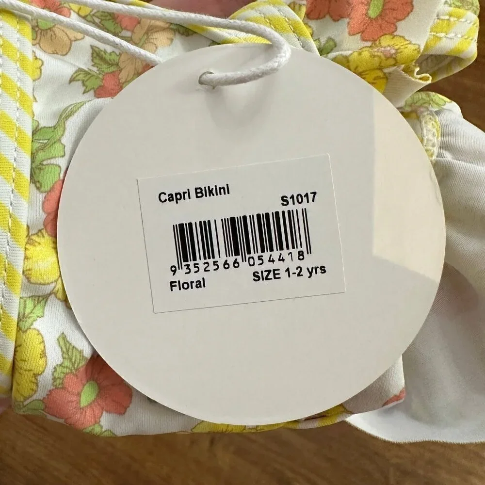 NWT Marlo Kids Capri Bikini swimsuit 1-2Y
